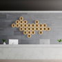 Opviq Lámpara de pared Fungal - 13362 Dorado